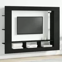 TV staliukas Televizoriaus spintelė 152 x 22 x 113 cm juoda ąžuolo