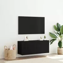 TV staliukas TV spintelių komplektas 100 x 30 x 41 cm Juodas ąžuolas