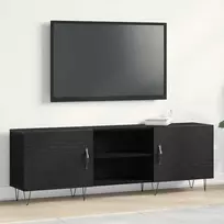 TV staliukas TV spintelių komplektas 150 x 30 x 50 cm Juodas ąžuolas