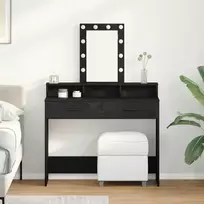 Makiažo stalas Juoda 100 x 41 x 140 cm Apdirbta mediena