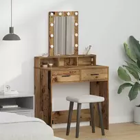Makiažo stalas Ruda 79 x 41 x 140 cm Apdirbta mediena