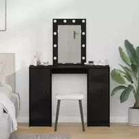 Makiažo stalas Juoda 102 x 33 x 135 cm Apdirbta mediena