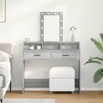 Makiažo stalas Pilka 100 x 41 x 140 cm Apdirbta mediena