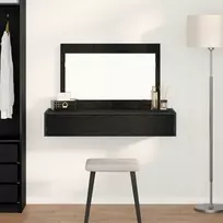 Makiažo stalas Juoda 100 x 40 x 70 cm Apdirbta mediena