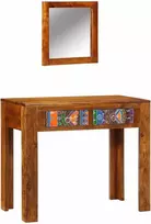Makiažo stalas Ruda 90 x 45 x 75 cm Kietos akacijos mediena