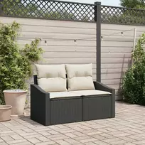Sodo sofa su pagalve su saugykla 123 x 62 x 69 cm poliratanas