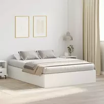 Lova su daiktų laikymo vieta su saugykla Balta 140 x 190 cm