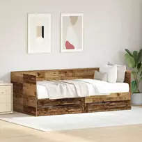 Dienos lova Senovinis medis 75 x 190 cm Apdirbta mediena