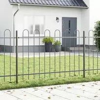 Sodo tvora BOXTEL 9 vnt. 15,3 x 1 m Miltelinis plienas Pilka