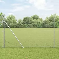 Suvirintas vielos tvora žemės tvirtinimas 50 x 1,5 m Sidabrinė