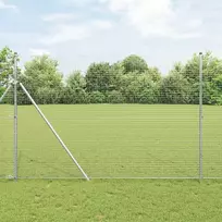 Suvirintas vielos tvora žemės tvirtinimas 50 x 1,5 m Sidabrinė