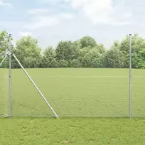 Suvirintas vielos tvora žemės tvirtinimas 25 x 1,6 m Sidabrinė