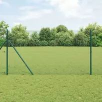 Suvirintas vielos tvora žemės tvirtinimas 25 x 1,4 m Žalia