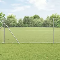 Suvirintas vielos tvora žemės tvirtinimas 50 x 1,2 m Sidabrinė