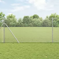 Suvirintas vielos tvora žemės tvirtinimas 25 x 1,4 m Sidabrinė