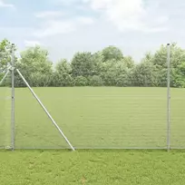 Suvirintas vielos tvora žemės tvirtinimas 25 x 1,6 m Sidabrinė