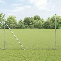 Heksagoninė tvora 1,5 x 10 m Galvanizuotas plienas Sidabrinė