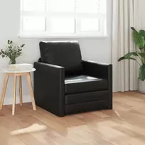 Sofa lova 60cm Juoda Dirbtinė Oda