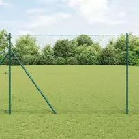 Heksagoninė tvora 1,5 x 10 m PVC Žalia