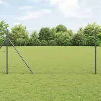 Heksagoninė tvora 1,4 x 50 m PVC Pilka