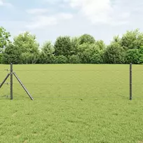 Heksagoninė tvora 1,5 x 50 m PVC Pilka