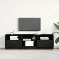 TV staliukas Televizoriaus spintelė 150 x 33,5 x 45 cm Juodas ąžuolas