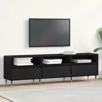 TV staliukas Televizoriaus spintelė 150 x 30 x 44,5 cm Juodas ąžuolas