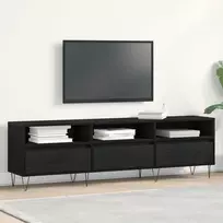 TV staliukas Televizoriaus spintelė 150 x 30 x 44,5 cm Juodas ąžuolas