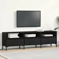 TV staliukas Televizoriaus spintelė 150 x 30 x 44,5 cm Juodas ąžuolas
