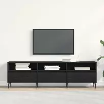 TV staliukas Televizoriaus spintelė 150 x 30 x 44,5 cm Juodas ąžuolas