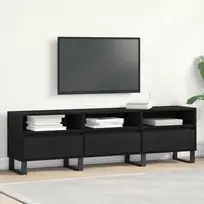 TV staliukas Televizoriaus spintelė 150 x 30 x 44,5 cm Juodas ąžuolas