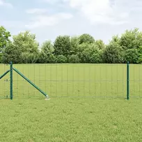 Euro tvora su smeigėmis 50 x 0,4 m PVC dengtas plienas Žalia