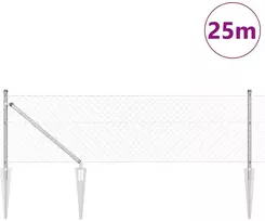 Lauko grandininė tvora su spygliais 25 x 0,4 m Sidabrinė