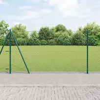 Grandininė tvora su betono baze 25 x 1,2 m PVC dengtas plienas