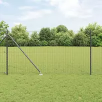 Euro tvora su smeigėmis 25 x 1,2 m PVC dengtas plienas Pilka