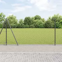 Grandininė tvora su betono baze 25 x 1,2 m PVC dengtas plienas