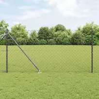 Grandininė tvora su smaigaliais 25 x 1,2 m PVC dengtas plienas