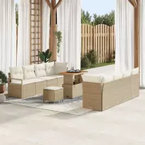 Sodo Sofų Rinkinys su pagalve Bežinė ir kreminė 90 x 55 x 71 cm
