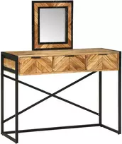 Makiažo stalas Ruda 100 x 40 x 120 cm Kietos akacijos mediena