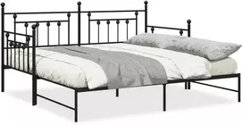 Dienos lovos rėmas Juoda 90 x 200 cm Plienas