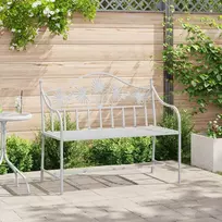 Sodo suolas Antikinė balta 104 x 52,5 x 89 cm Plienas
