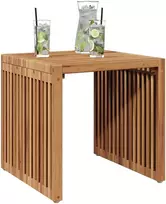 Sodo šoninis stalas Ruda 45 x 45,5 x 45,5 cm Kieto teka medžio