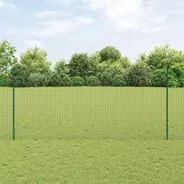 Įmontuotas tvoros stulpas 5 vnt. Žalia 180 cm