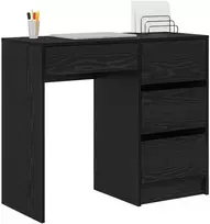 Stalas Juodas ąžuolas Apdirbta mediena 90 x 37.5 x 75 cm