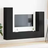 TV staliukas TV spintelių komplektas 6 vnt. 30,5 x 30 x 110 cm