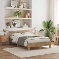 Lova Lovos rėmas Amatininkų ąžuolas 120 x 190 cm Apdirbta mediena