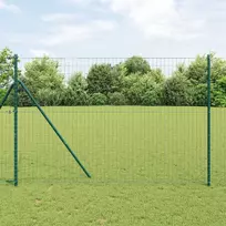 Euro tvora Žalia 1,5 x 10 m PVC padengta geležis