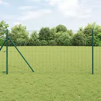 Euro tvora 1,4 x 10 m PVC padengta geležis Žalia