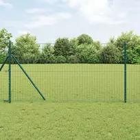 Euro tvora 1 x 25 m PVC padengta geležis Žalia