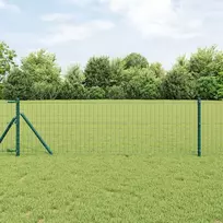 Euro tvora 0,4 x 25 m PVC padengta geležis Žalia